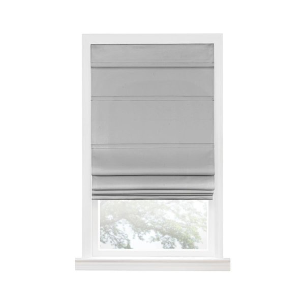 Eyecatcher 31 x 64 in. Cordless Blackout Roman Window Shade, Grey EY2511835